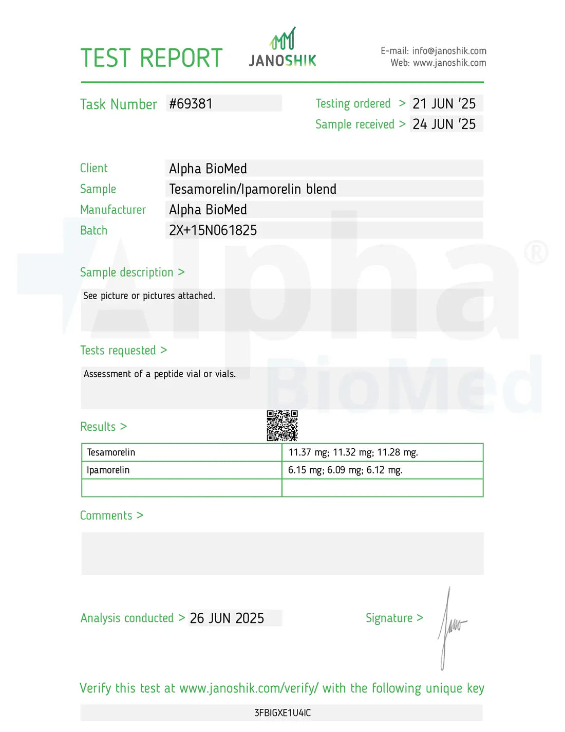 2X Blend Tesamorelin (10mg) / Ipamorelin (5mg)
