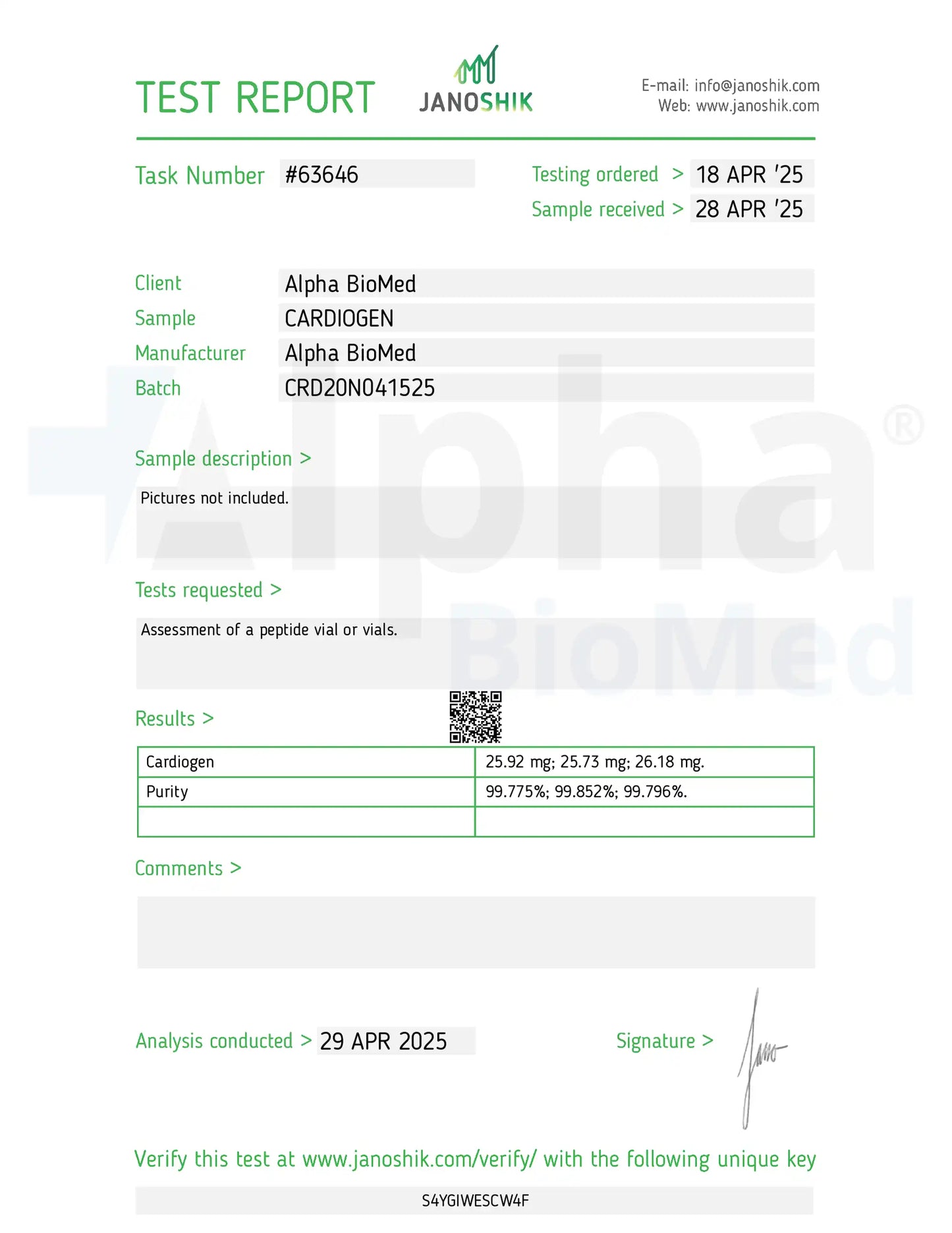 Cardiogen (25mg)