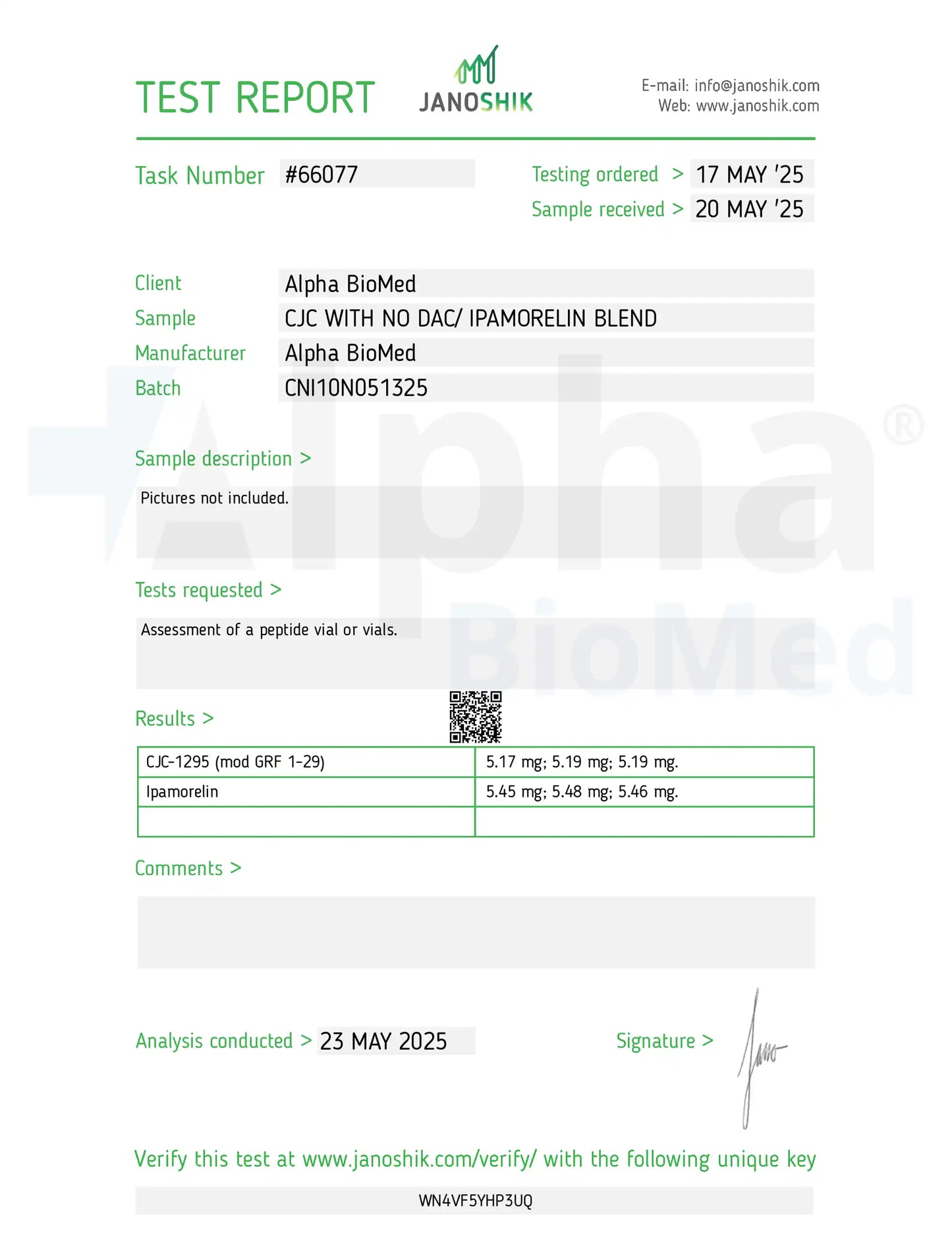 2X Blend CJC-1295 No DAC (5mg) / Ipamorelin (5mg)