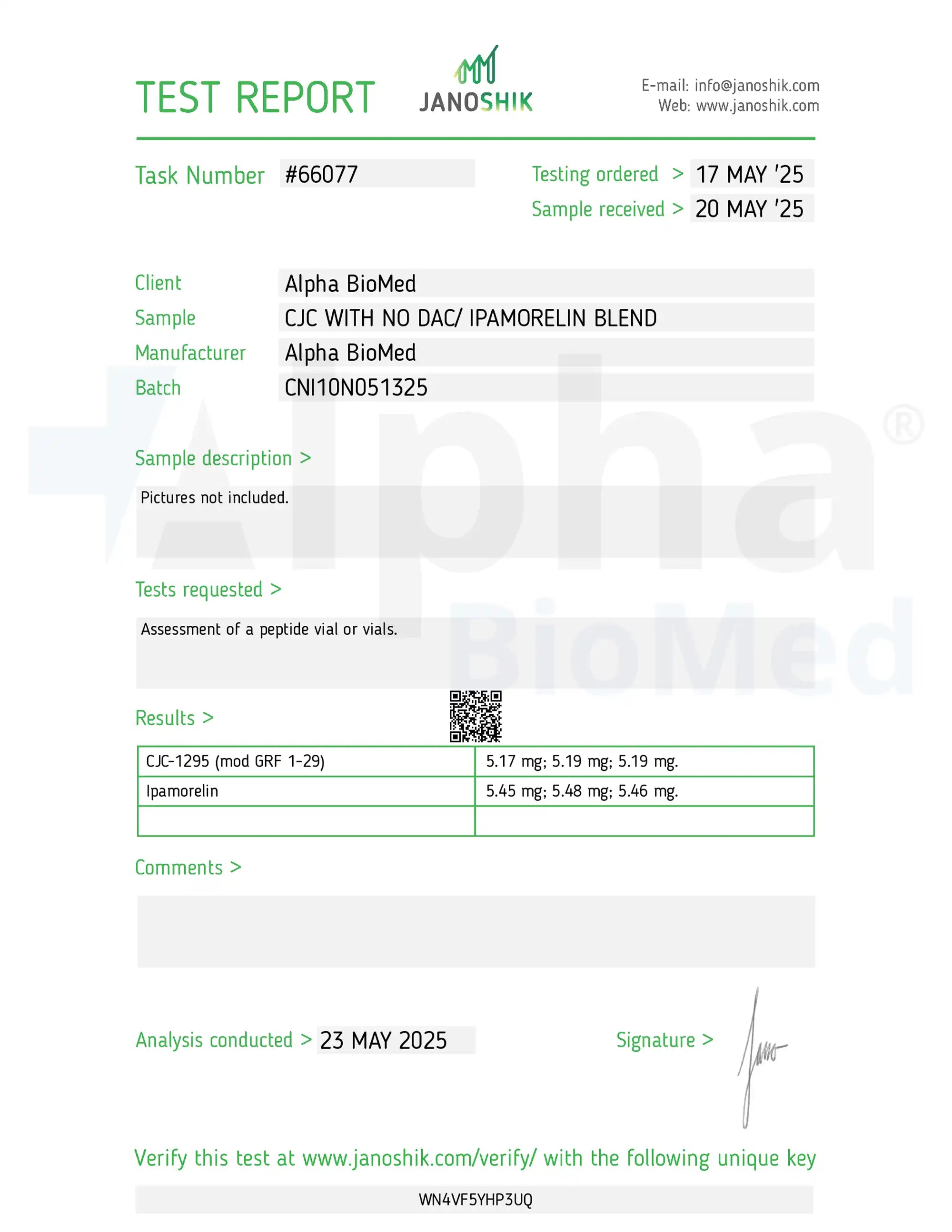 2X Blend CJC-1295 No DAC (5mg) / Ipamorelin (5mg)
