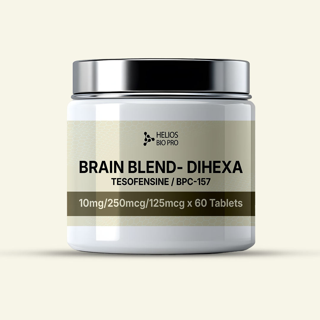 Brain Blend - Dihexa (10mg) / Tesofensine (250mcg) / BPC-157 (125mcg) x 60 Tablets